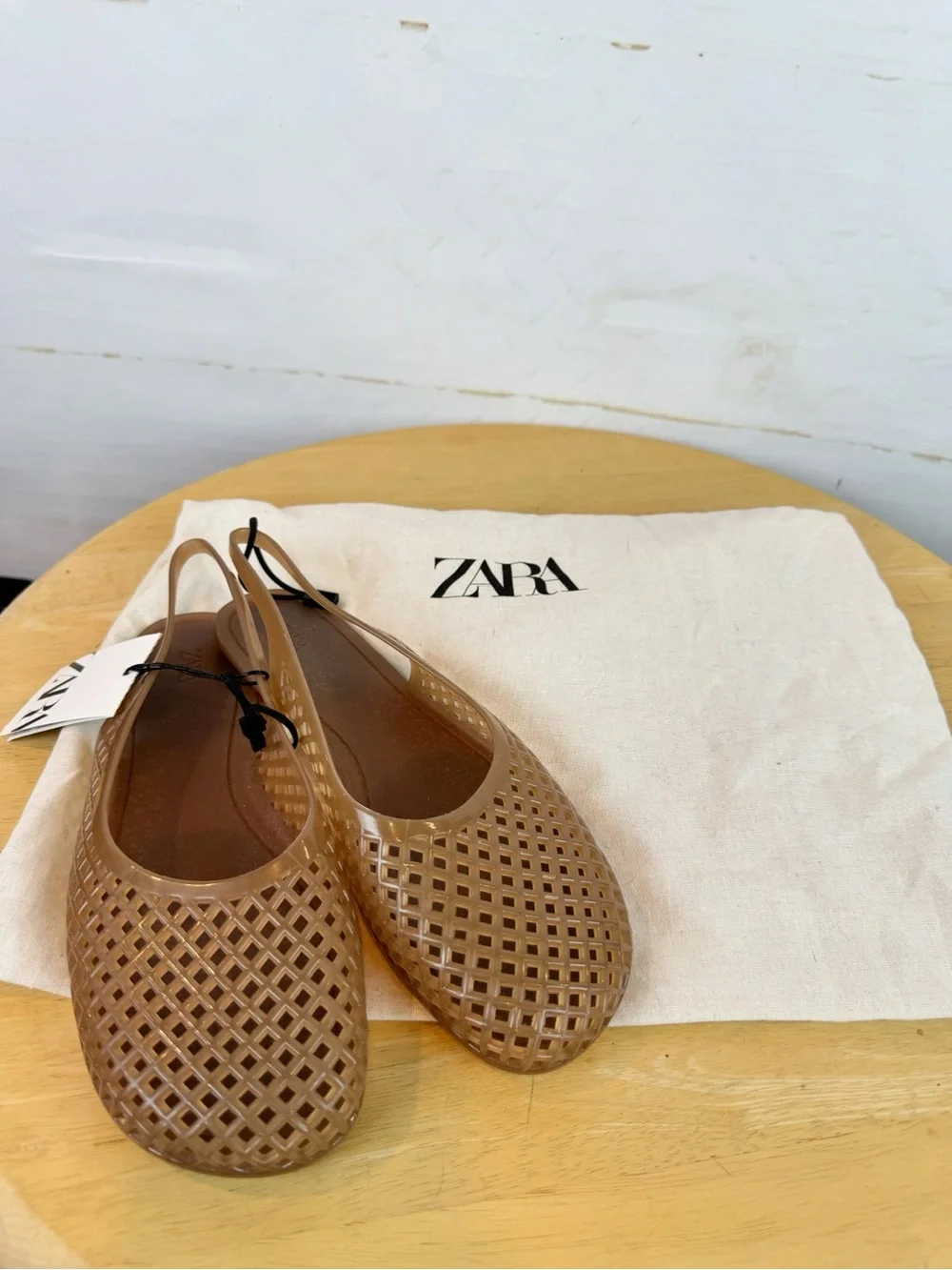 Zara | Brown Slingback Jellies, 8 NWT - Picture 8 of 8